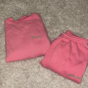 White fox sweat set